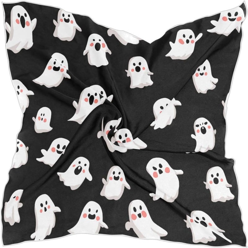 MUCEXQ Women's Fashion Silk Scarf,Square Satin Headscarf Novelty Neck Scarf Hair Wraps - Image 1